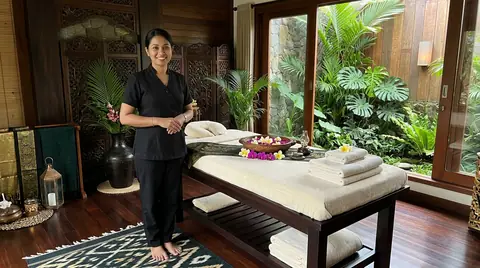 Balinese massage room at Yashwa Wellness Spa