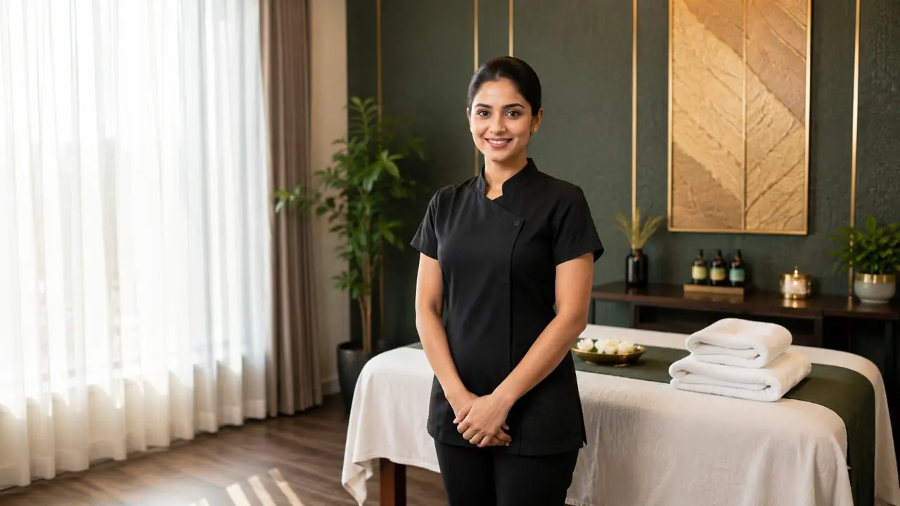Yashwa Wellness Spa therapist in a premium spa room